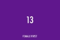 Number Thirteen on Female First
