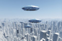 Pilot spots mysterious silver object floating alongside his private jet mid flight