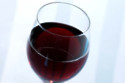 A glass of red wine
