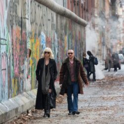 Charlize Theron and James McAvoy as Agent Broughton and Percival in Atomic Blonde