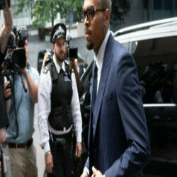 Chris Brown is a dad again