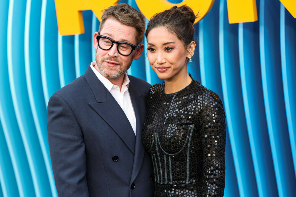 Couple Macaulay Culkin and Brenda Song at the Running Point 2 premiere in Hollywood on April 15
