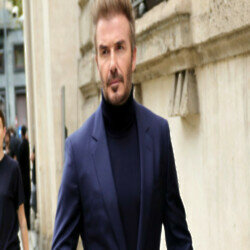 Sir David Beckham rushed to help an injured skier