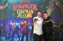Ian Graham and Eric Robles at the Stranger Things: Tales from '85 preview