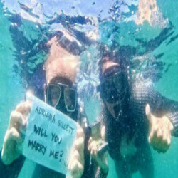 James Hetfield asked his partner to be his wife while swimming with sharks