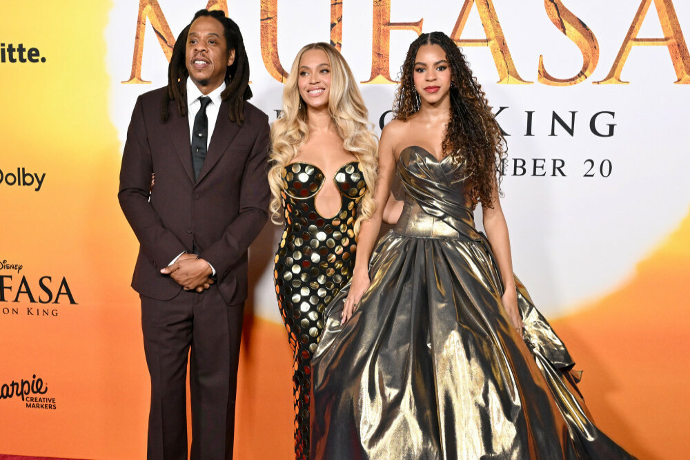 Jay-Z and Beyonce with their daughter Blue Ivy