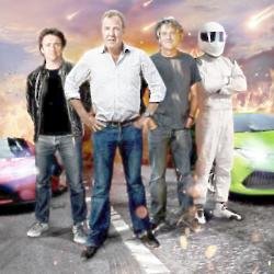 Former Top Gear presenters Clarkson, May and Hammond