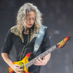 Kirk Hammett's guitars have been auctioned