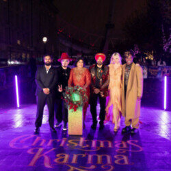 Kunal Nayyar, Boy George, Gurinder Chadha, Malkit Singh, Billy Porter and Pixie Lott at The London Eye
