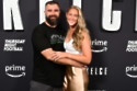 Kylie Kelce 'bringing the team down' in fashion stakes compared to husband Jason Kelce