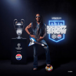 Lenny Kravitz is set to rock the UEFA Champions League next month
