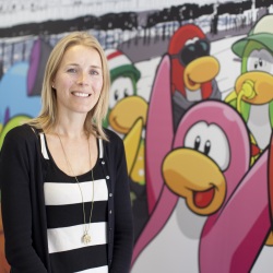 Lucy is head of Club Penguin
