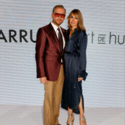 Matt Goss and Chantal Brown at the Barrus X Art De Huile LFW show