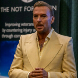 Matt Goss speaking at The Not Forgotten playback event