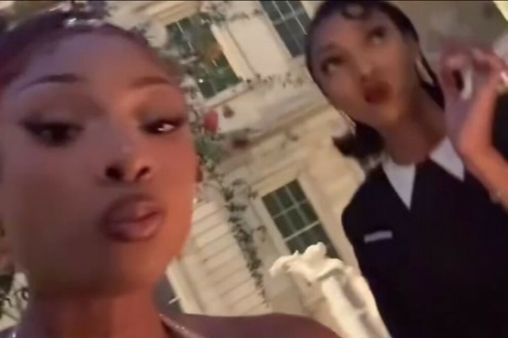 Megan Thee Stallion snuck her phone into the Met Gala