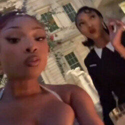 Megan Thee Stallion snuck her phone into the Met Gala
