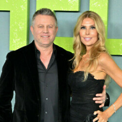 Ric Roman Waugh (pictured with his wife Tanya) has helmed Jason Statham's latest action flick Shelter