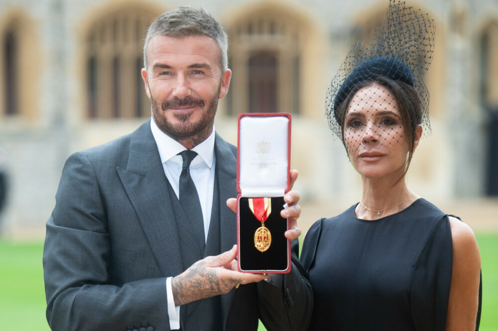 Sir David Beckham was knighted in November
