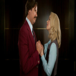 Will Ferrell and Christina Applegate as Ron Burgundy and Veronica Corningstone